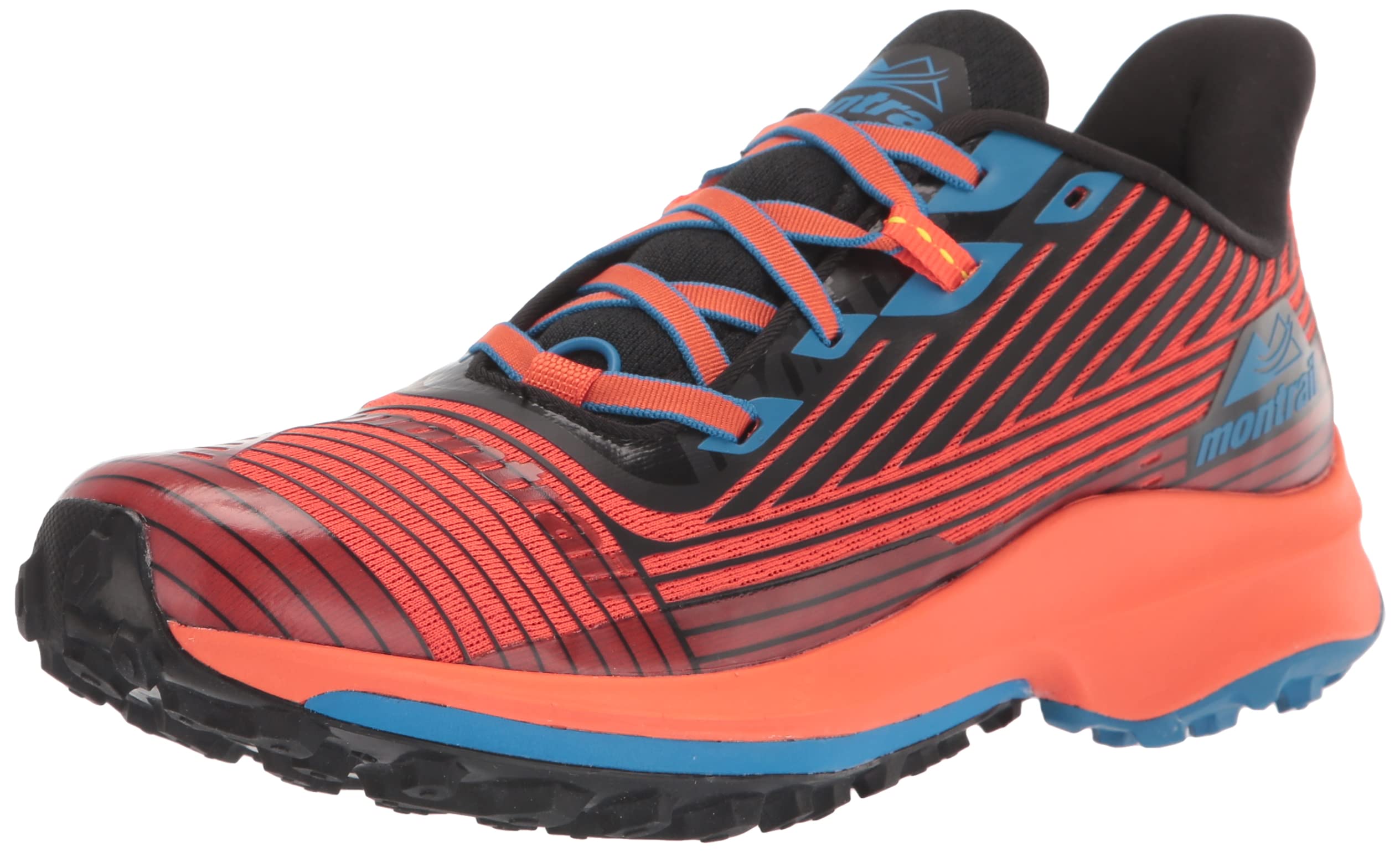 Men's Montrail Trinity Ag Trail Running Shoe, Red Quartz/Black, 7