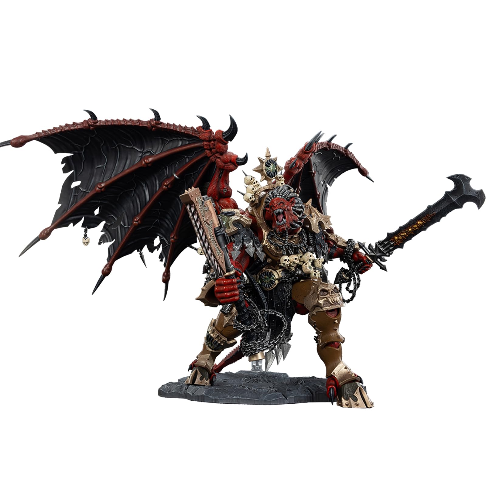 JOYTOY Warhammer 40k World Eaters Angron, Daemon Primarch of Khorne 1/18 Action Figure,Combining Collection Value And Fun Of Playing — image 1