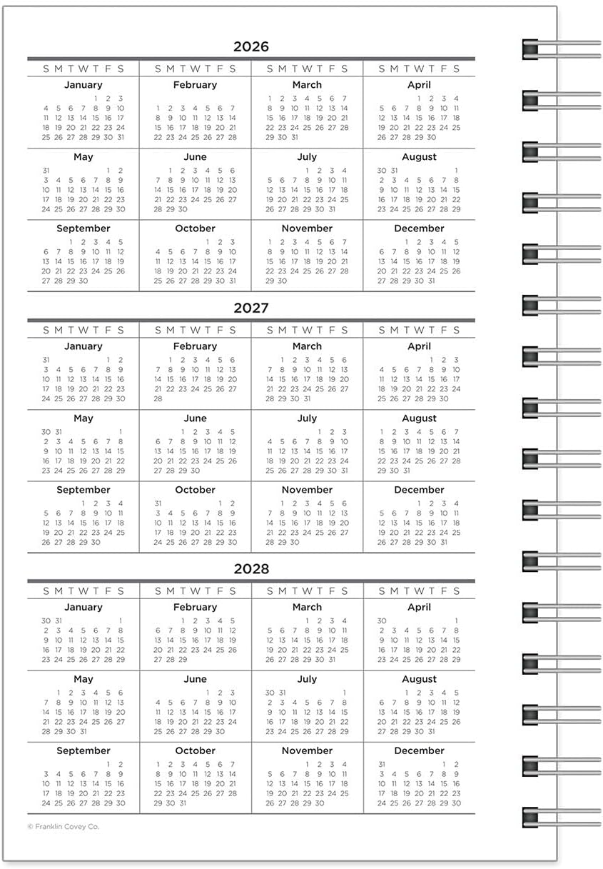 FranklinCovey - The 5 Choices Ring-Bound Planner Refill - Weekly (Classic, Jul 2026 - Jun 2027)