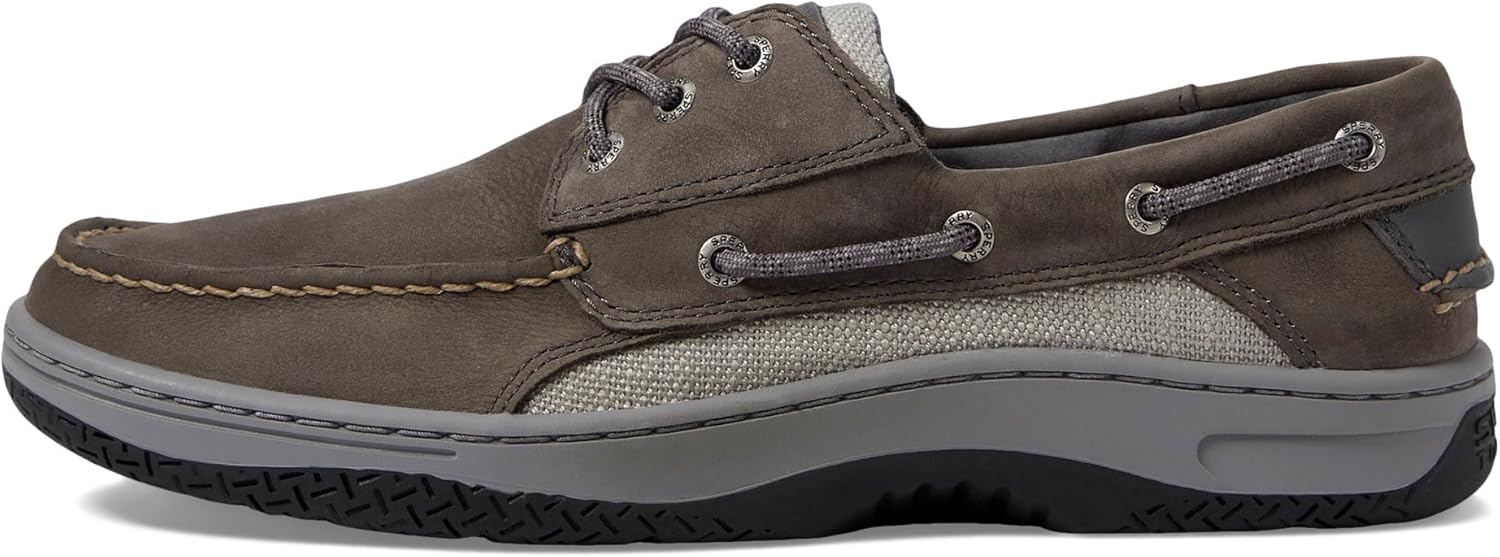 Sperry Men's Billfish 3-Eye Boat Shoe, Grey Nubuck, 12 - Image 4