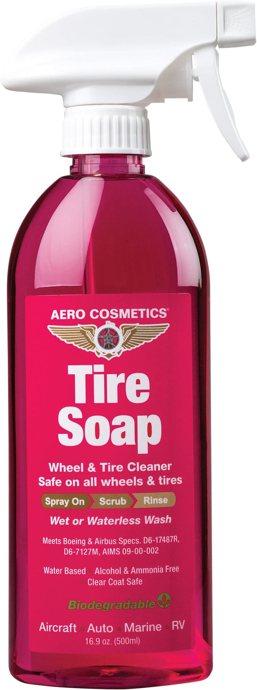 Tire Soap & Degrease 16 Fl. oz - Premium Tire Soap & Degreaser for Deep Cleaning | Easily Removes Tire Dirt, Oil Residue, Grime & More | Safe for All Wheels & Tires | Professional-Grade