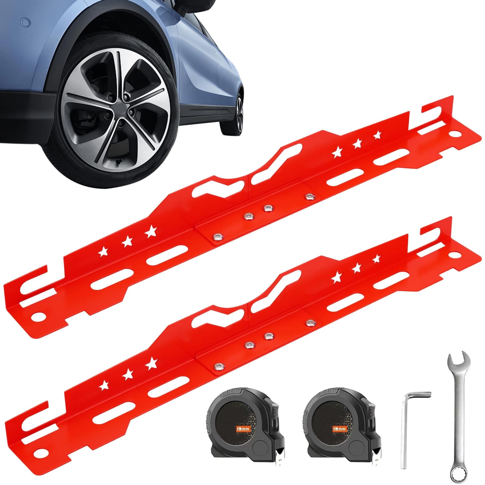 Generico Kit per Allineamento Ruote Auto | Placche Regolazione Convergenza,Piastre Rinforzate Ad Alta Resistenza per Auto E Veicoli Commerciali
