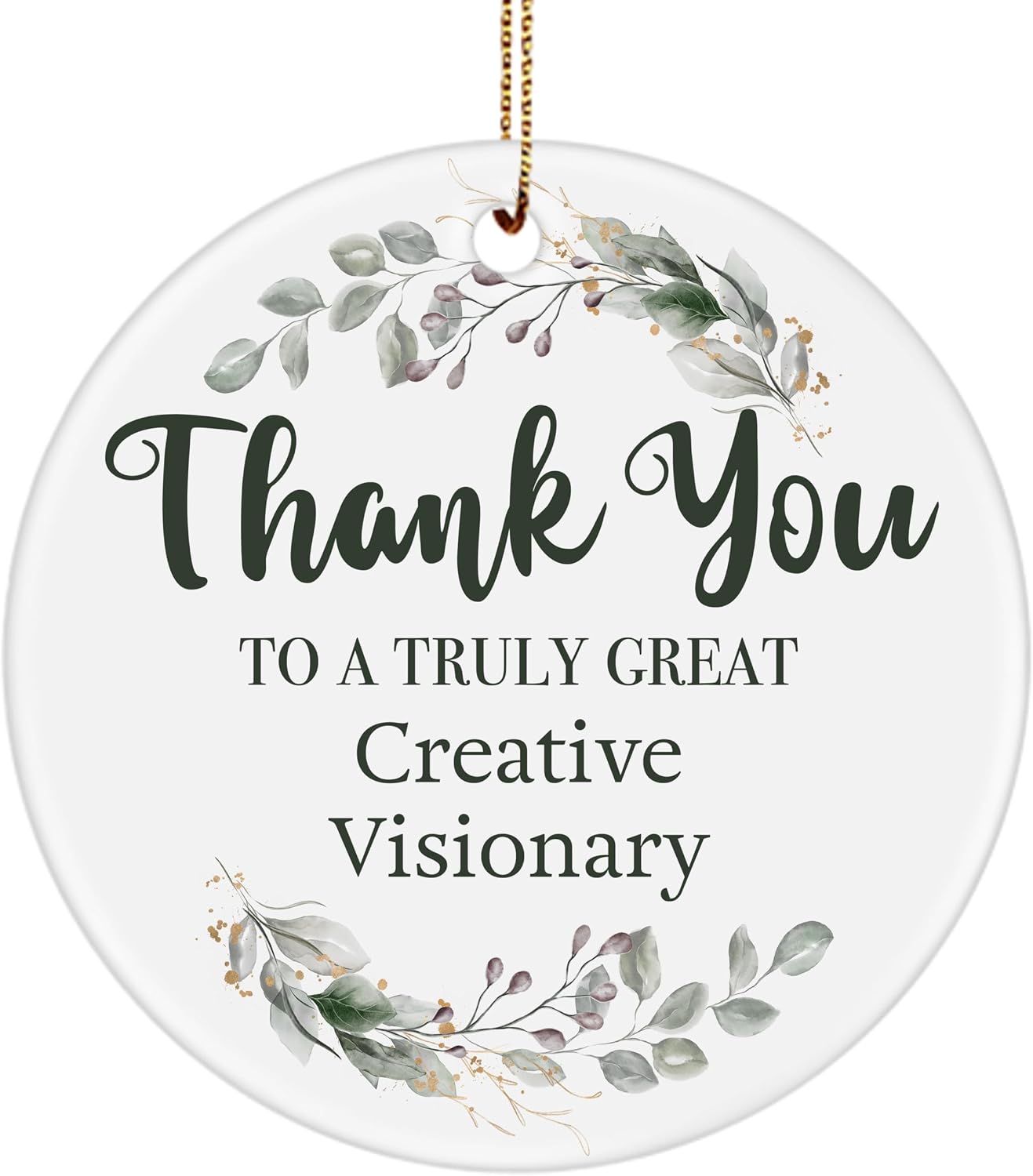 Creative Visionary Appreciation Gifts - Thank You to a Truly Great Ornament for Innovation Strategist Staff Employee Boss Manager Men Women - Christmas Ornament for Xmas Tree