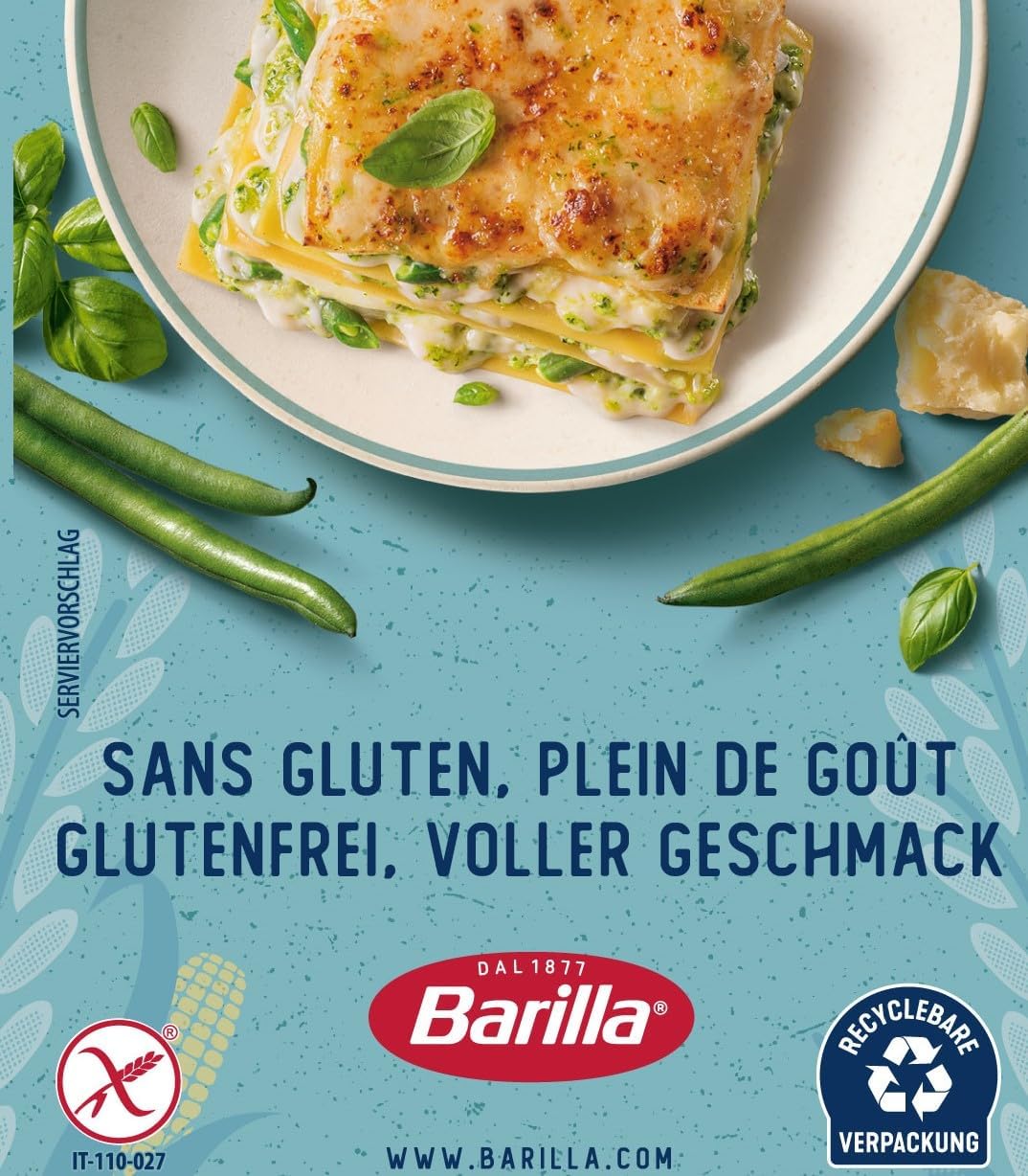 Barilla Pasta Nudeln Glutenfreie Penne Rigate aus köstlichem Mais und Reis – perfekt für Menschen mit Zöliakie oder Glutenunverträglichkeit, (14 x 400 g) | Penne Rigate