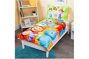 CoComelon Bounded Toddler Bedding Set for Twin Bed