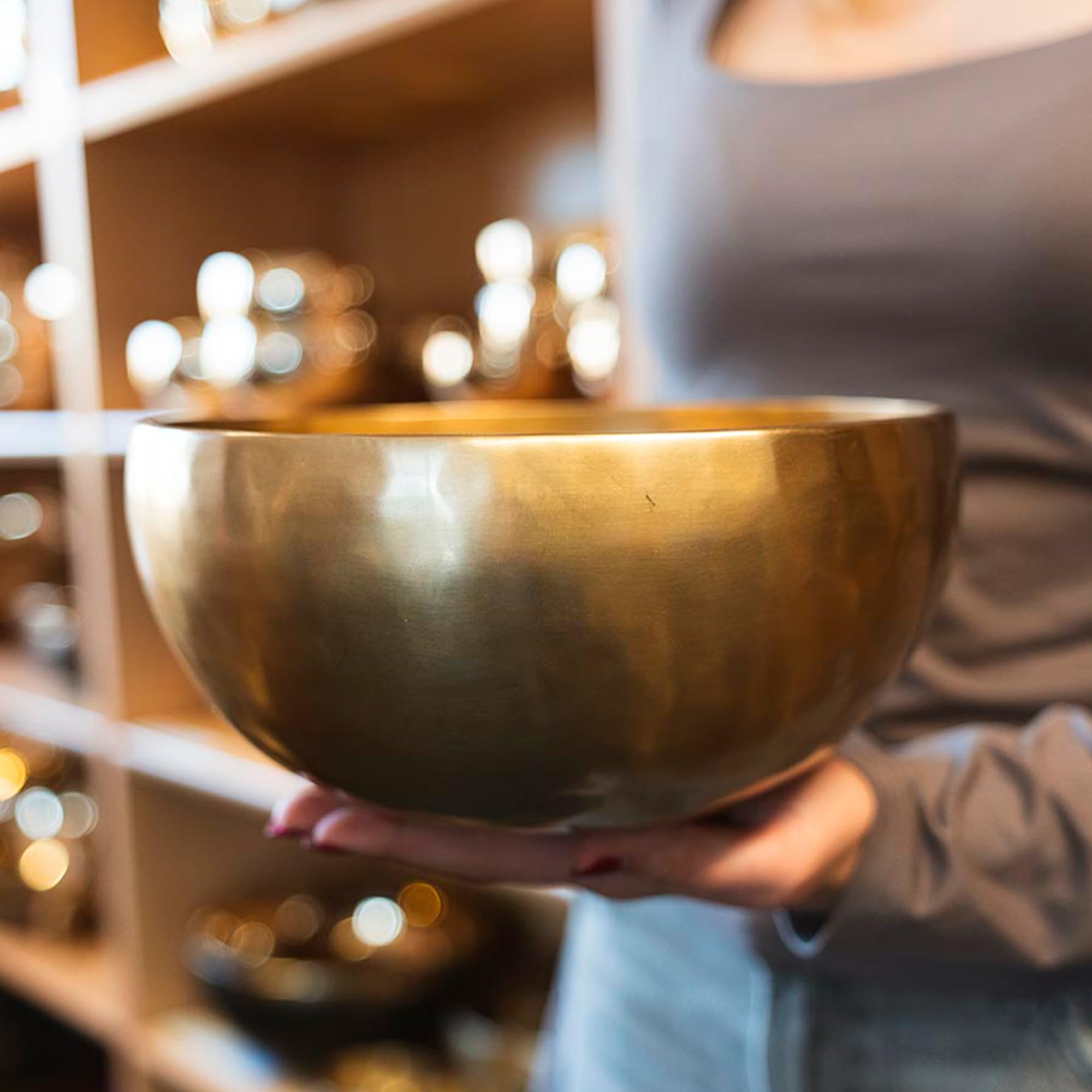 Campana tibetana Tibet con accessori, ca. grammi, per massaggi rilassanti