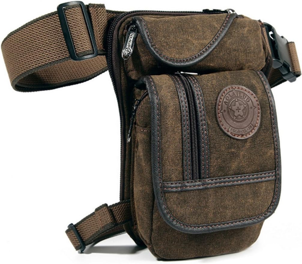 Outdoor Sports Drop Leg Bag for Men Women Multi-Purpose Thigh Waist Fanny Pack Travel Camping Tactical Riding Cycling Fishing Hunting Hiking Pouch