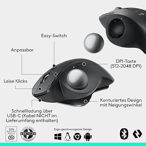 Logitech MX Ergo S Advanced Trackball — nuotrauka 6