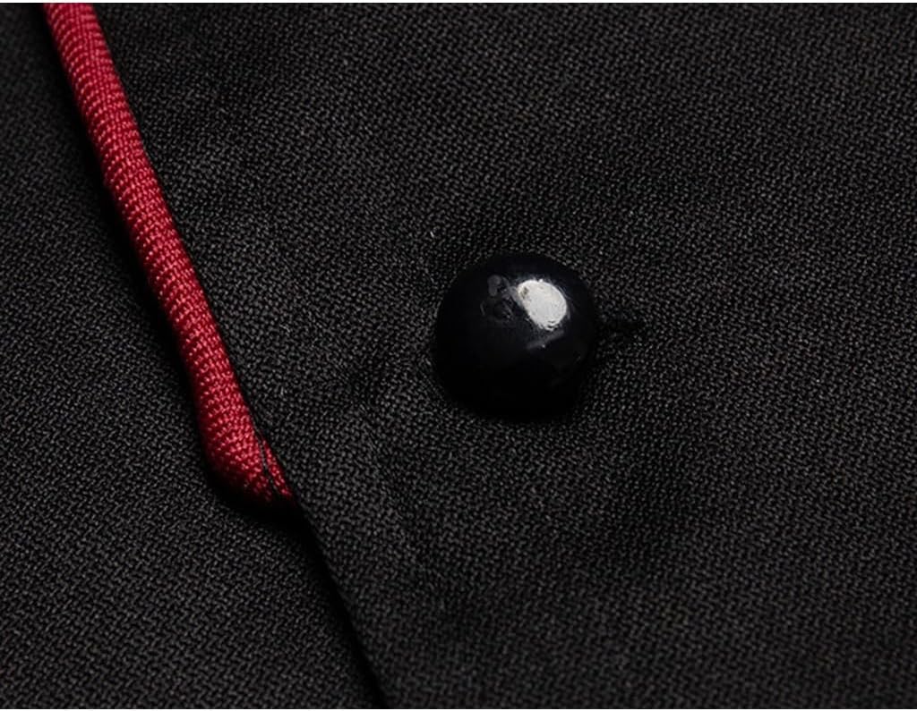 Double-Breasted Unisex Chef Coat with Pocket Summer Breathable Chef Jacket Kitchen Canteen Uniform Restaurant