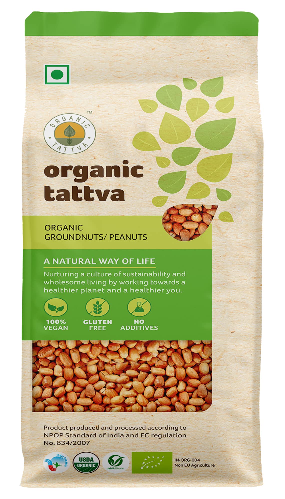 Organic Tattva, Organic Peanuts 500 Gram | Groundnut/Moongfali/Singdana | Rich in Protein | Zero Transfat | Healthy Snacks | Naturally Gluten Free |Pesticide and Chemical Free (B09SXQTLV6) Amazon Price History, Amazon Price Tracker