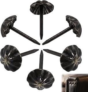 150Pcs Upholstery Tacks for Furniture, Antique Furniture Tacks Cute Thumb Tack for Sofa, Chair, Home Decor, Dark Antique Brass