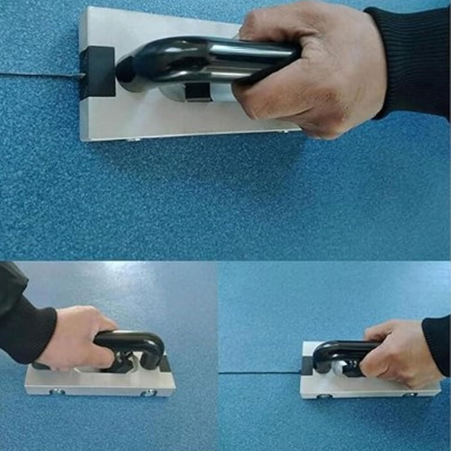 Rainureuse de Sol en Alliage d'Aluminium pour PVC - Manuelle Argenté