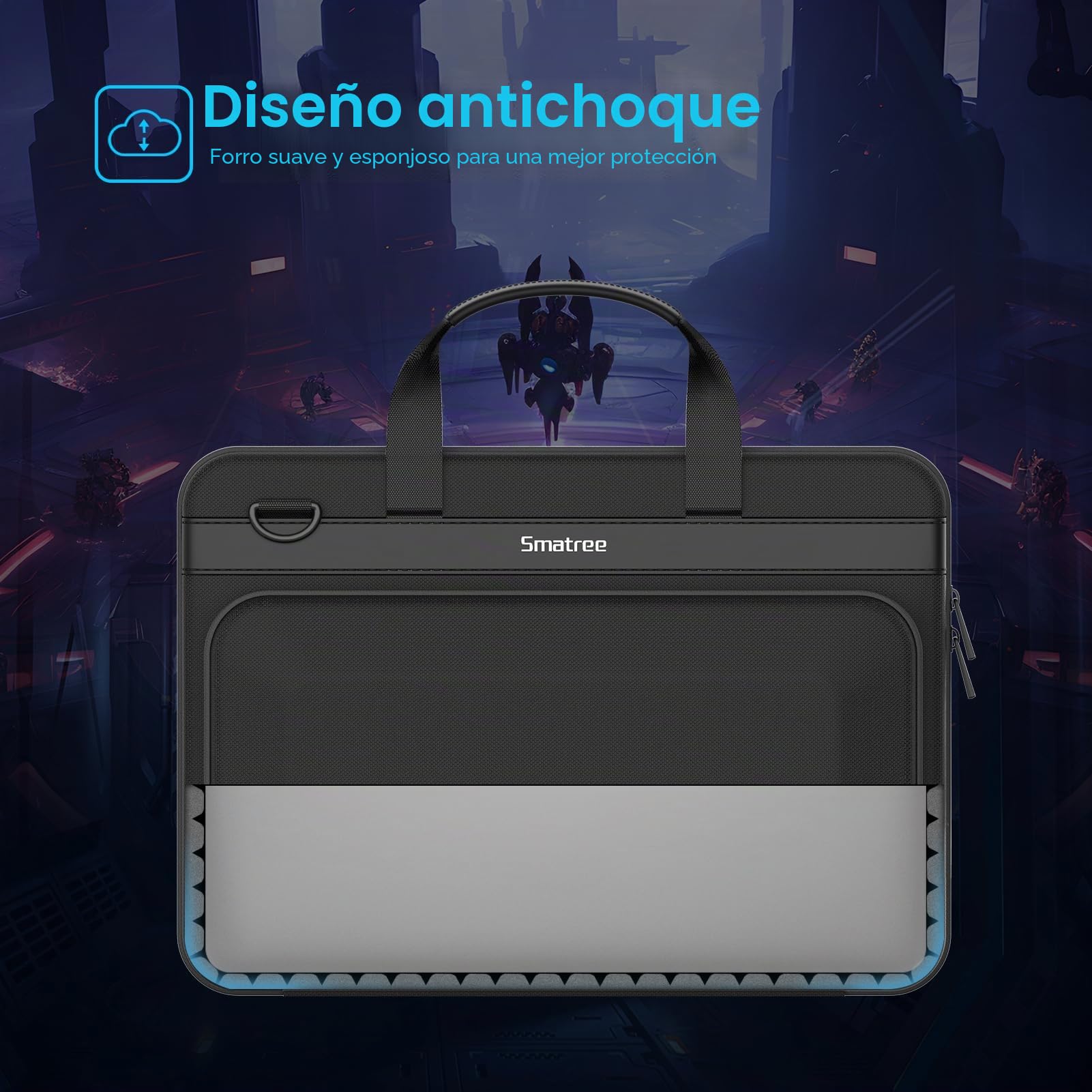 Smatree 17-18 Pulgadas Funda rígida para 17,3 Pulgadas HP OMEN Laptop 17 Series/ 17t Series, para 17,3" MSI Gaming Laptops Vector GP76 /GP76 HX/GE76 Raider/GE76 Dragon TIAMAT Series Case (A800XL)