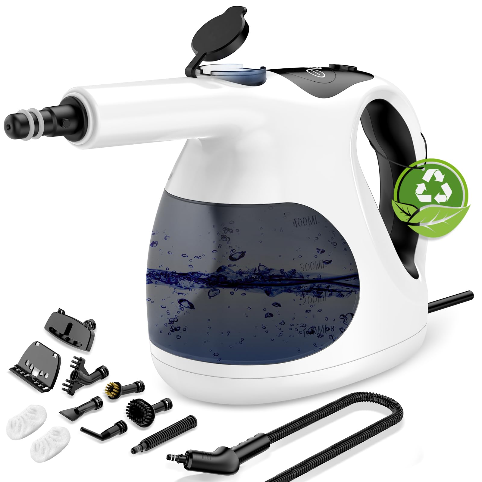 Granarbol Portable Handheld Steam Cleaner, 15s Heat-Up, High Pressure 400ml