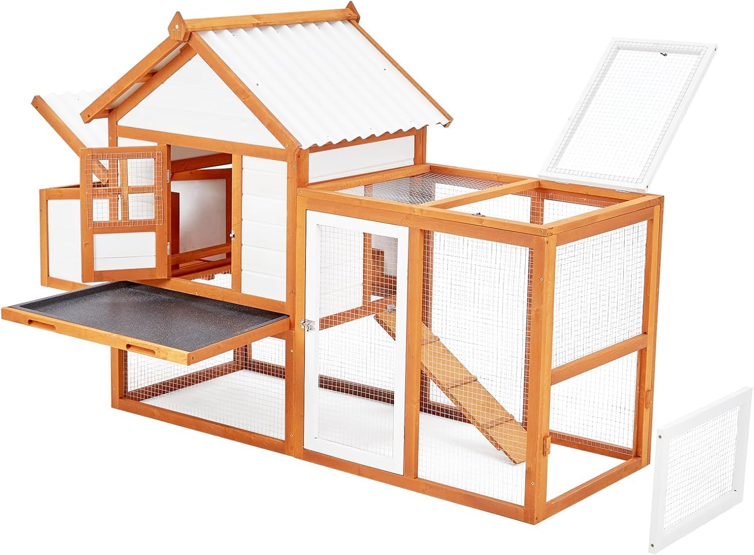 Best Choice Products 80in Outdoor Wooden Chicken Coop