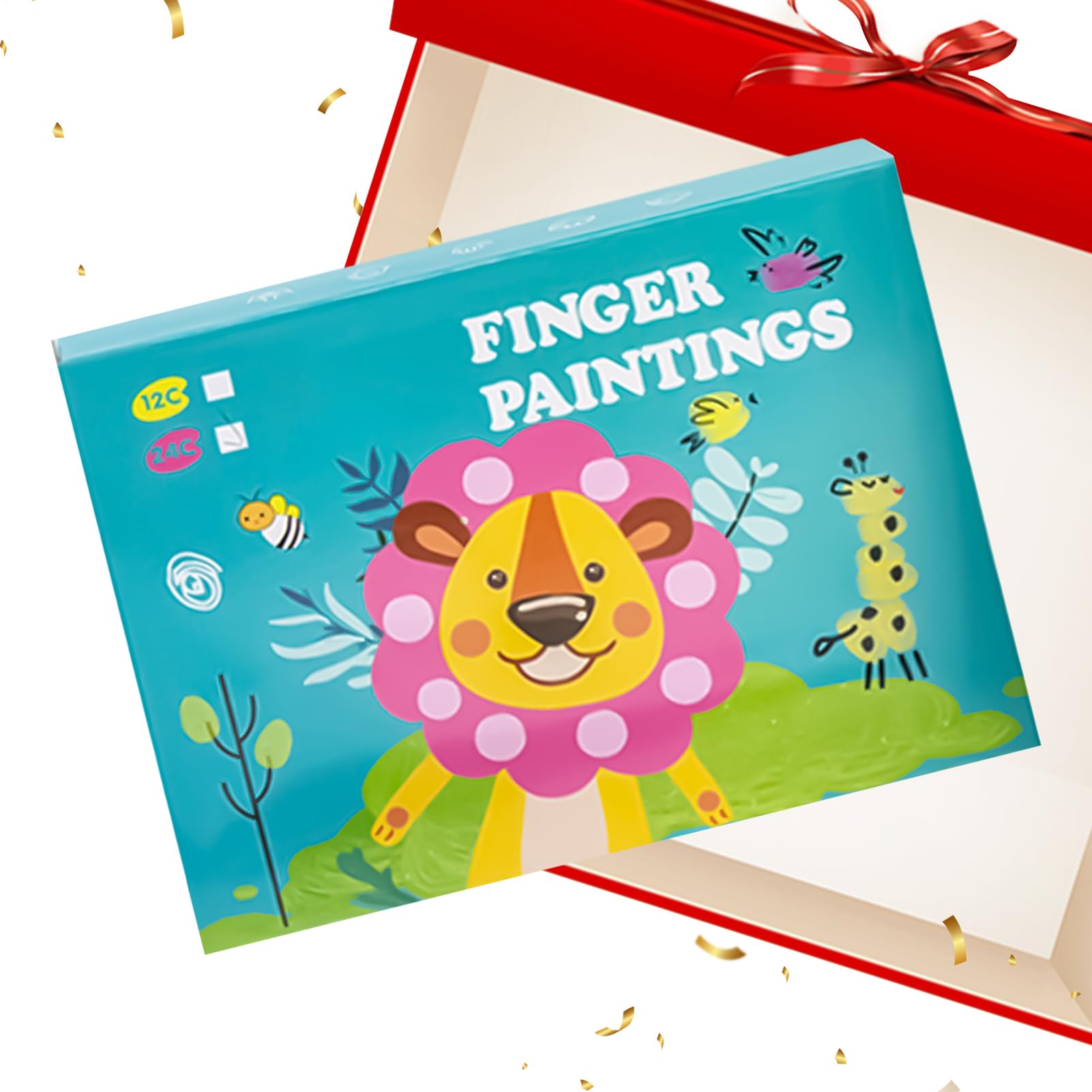 Peinture avec les doigts bloc pour occuper les enfants en intérieur