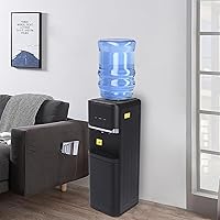 Vista 3 de Dispensador de agua de carga superior, dispensador de enfriador de agua con 3 ajustes de temperatura y bloqueo de seguridad para niños, dispensador