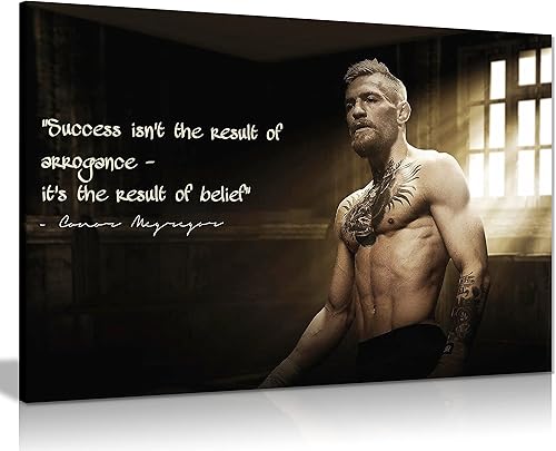 Panther Print, Lienzo decorativo para pared, cuadros enmarcados para sala de estar y dormitorio, decoración de pared motivacional, cita de Conor