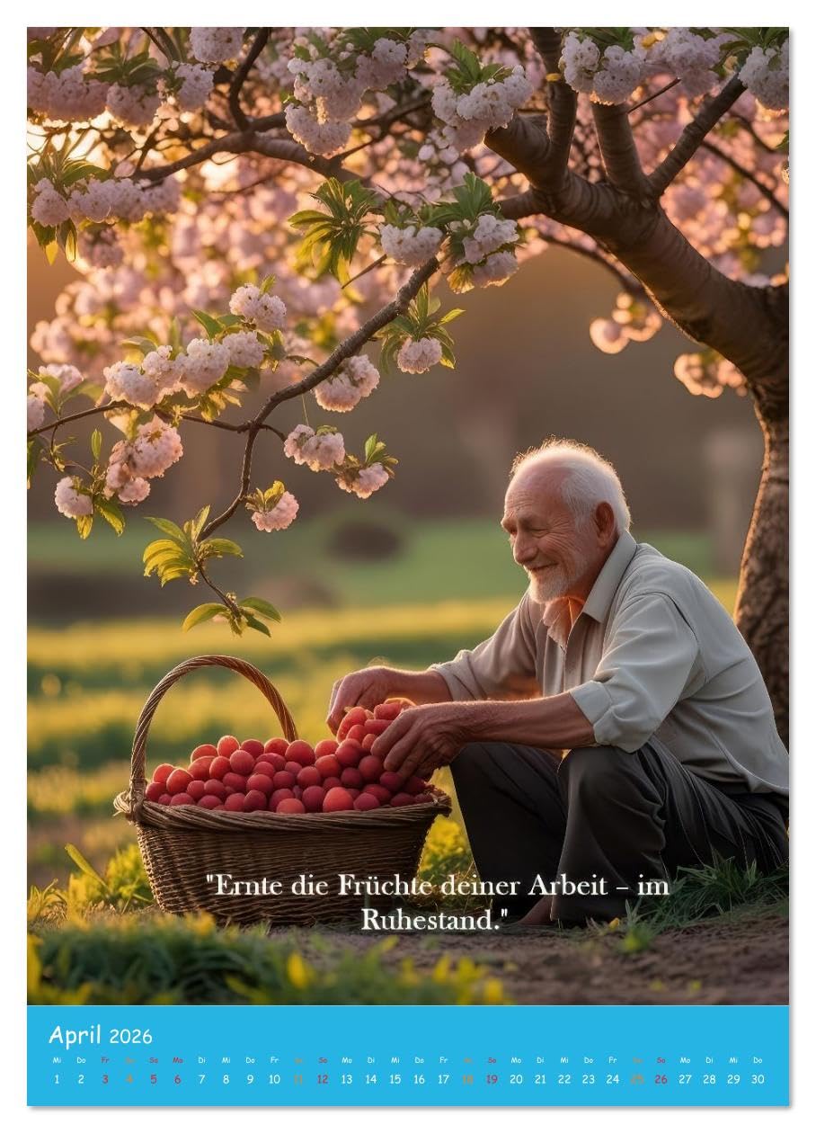 Ruhestand: Wo jeder Tag ein Wochenende ist (Wandkalender 2026 DIN A2 hoch), CALVENDO Monatskalender: Endlich Zeit für das, was zählt: Sie! (CALVENDO Menschen)
