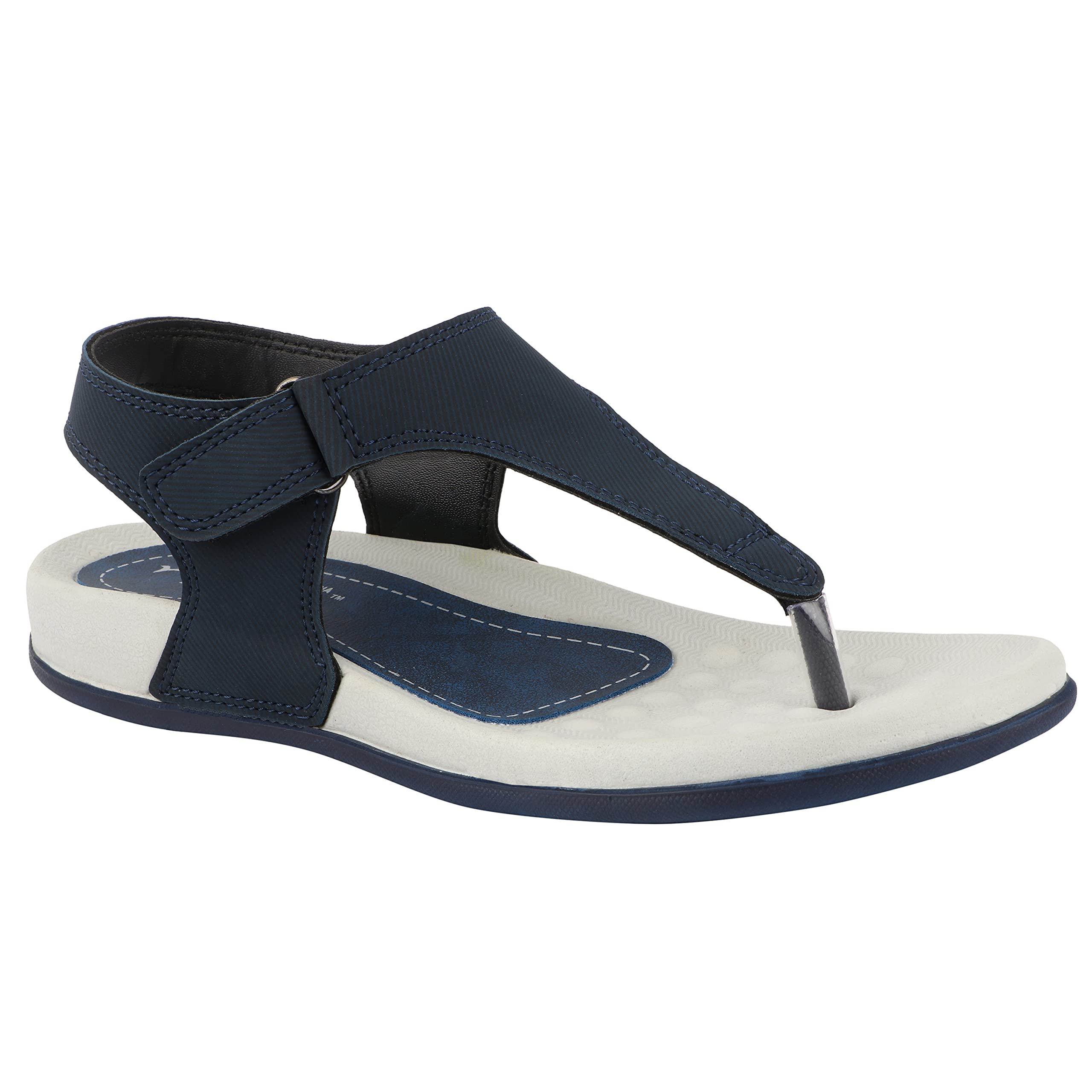 Women's Extra Soft Slippers/Sandals with Cushion FootBed for Adult | Comfortable & Light Weight| Stylish & Anti-Skid| Waterproof & Everyday Flip Flops for Ladies/Girls, W-LC-11-NVY_6-image-38