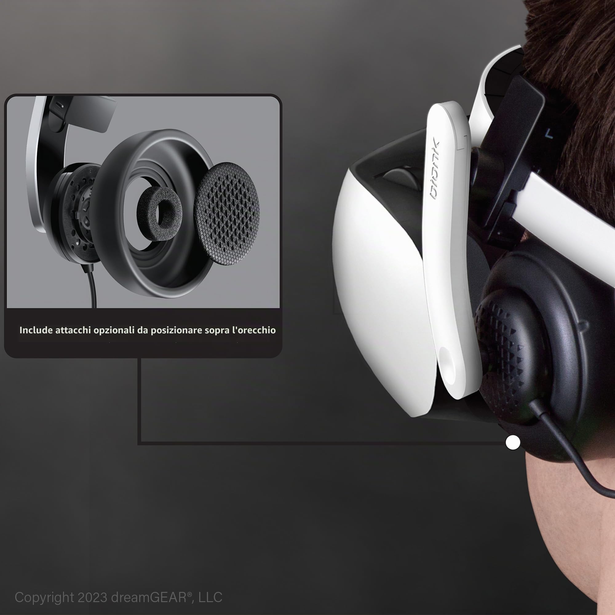 dreamGEAR Bionik Mantis Cuffie VR collegabili: compatibili con Playstation VR, design regolabile, si collega direttamente a PSVR, suono Hi-Fi, design elegante/PS4/PS5