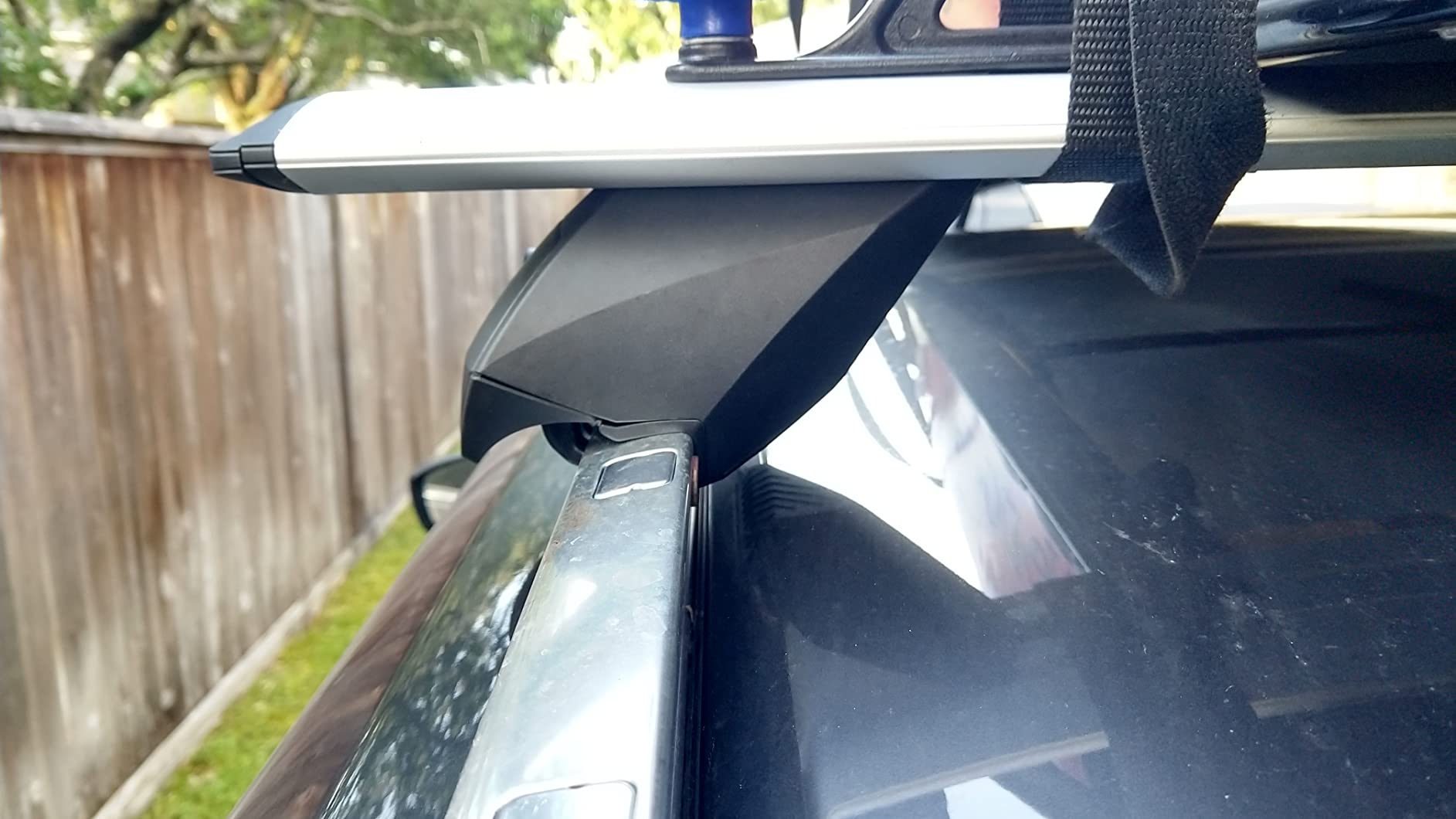 Universal Roof Rack Crossbars, 43" Aluminum Crossbars With Anti-Theft Lock Adjustable Window Frame For Car Without Side Rails For Bike Kayak Cargo Luggage, 165LBS Capacity Black