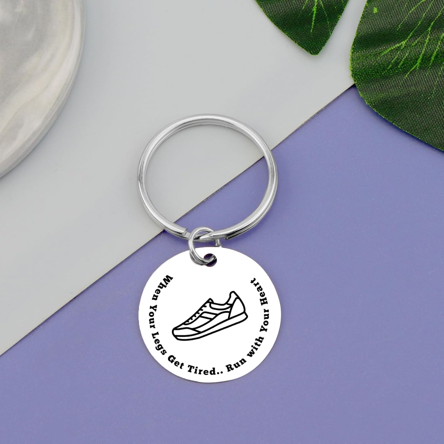 24 Pcs Runner Inspirational Gifts Keychain Running Gift for Women Men Marathon Runners Gifts Running Lover Gift Keychain Fitness Marathon Present for Runners Christmas Birthday Present for Runner - Image 3