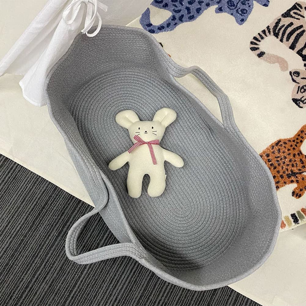 Bassina per bambini in corda di cotone morbida, letto per bambini