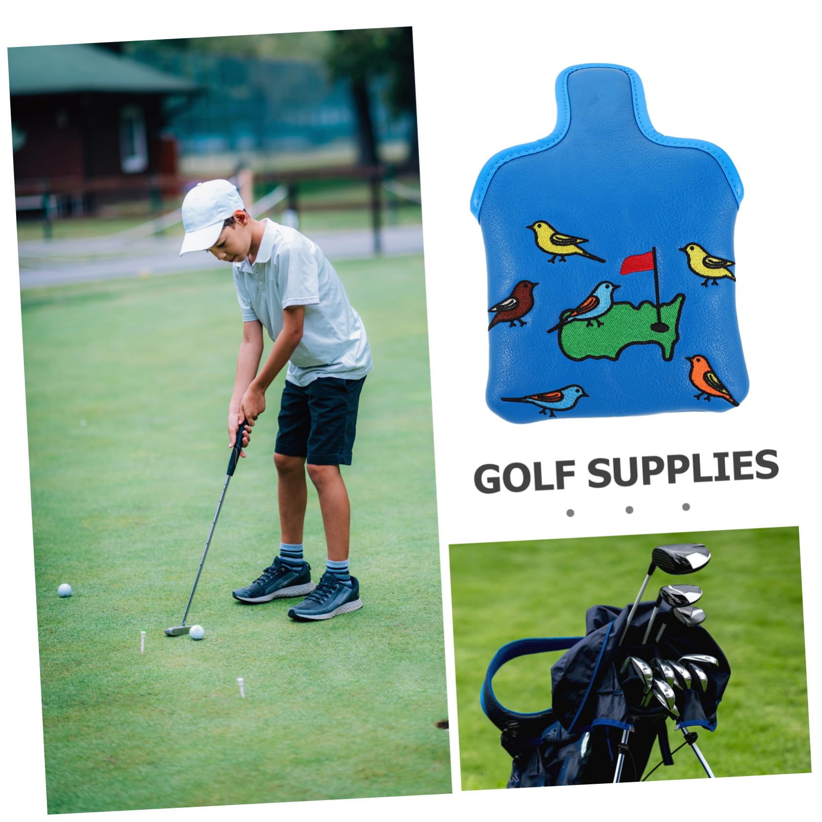 NOLITOY de Golf Mallet Putter Cubierta Reutilizable con Forro de Felpa para Clubes Accesorio y Flexible para Deportes Protección contra Lluvia