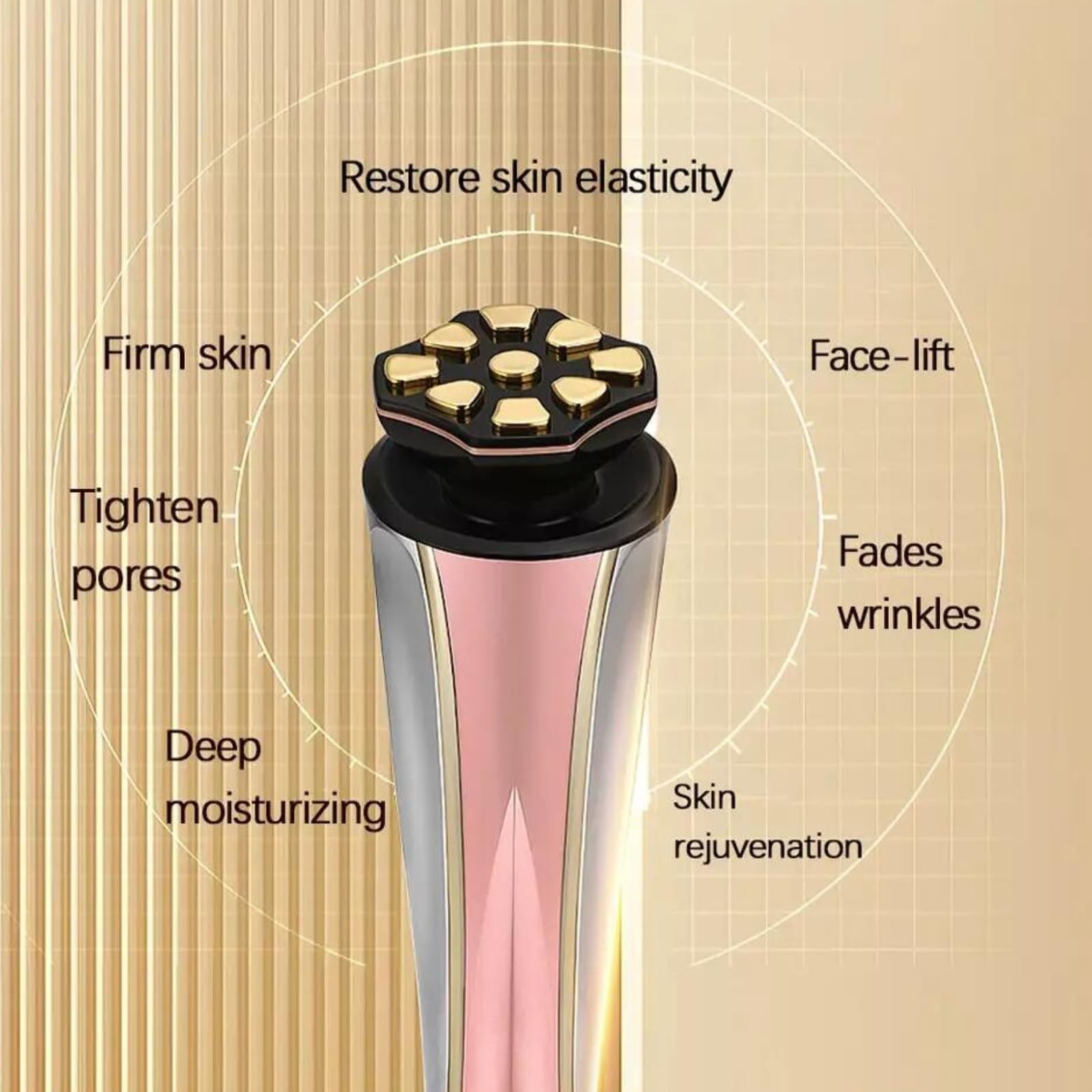 Dispositivo facial reafirmante de electroporación para levantamiento de piel, reduce la fatiga ocular, uso doméstico, instrumento de belleza antienvejecimiento