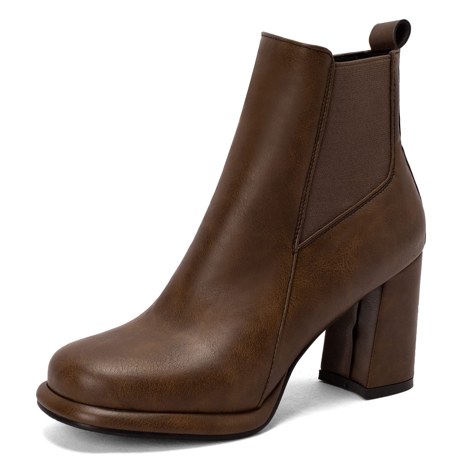 Classic Side Zipper Block Heel Women Chelsea Boots