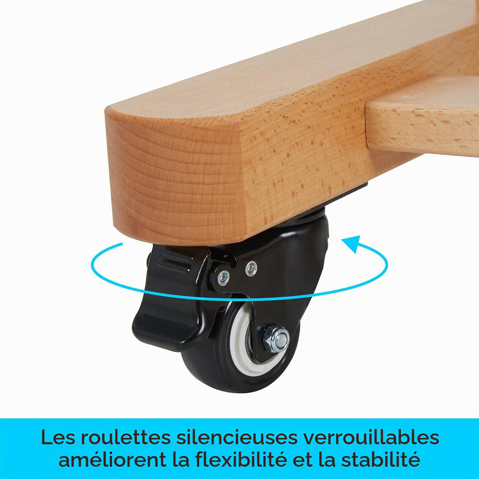 MEEDEN Chevalet de peinture mobile en forme de H - Chevalets de studio en bois de hêtre pour artistes - Chevalet d'art professionnel et robuste pour adultes - Peut accueillir des toiles jusqu'à 200cm