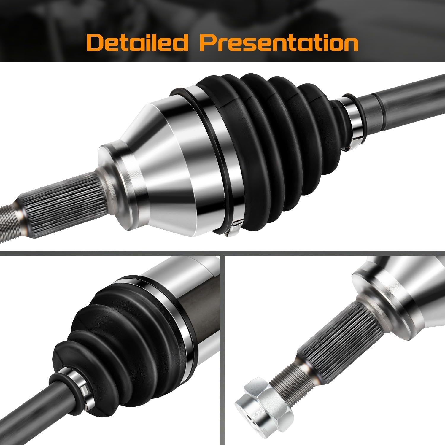 FRONT CV Axle Shaft Assembly Compatible for Chevrolet Cobalt 2005-2010, for Chevrolet HHR 2006-2011, for Pontiac G5 2007-2010, for Pontiac Pursuit 2005-2006, for Saturn Ion 2005-2007, 66-1376
