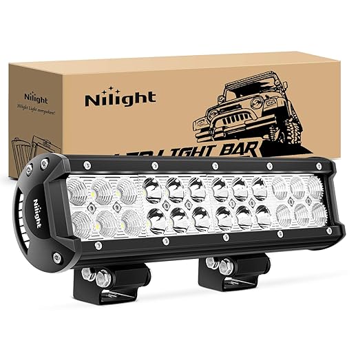 Nilight 12" 72W Spot-Flood Combo Bar
