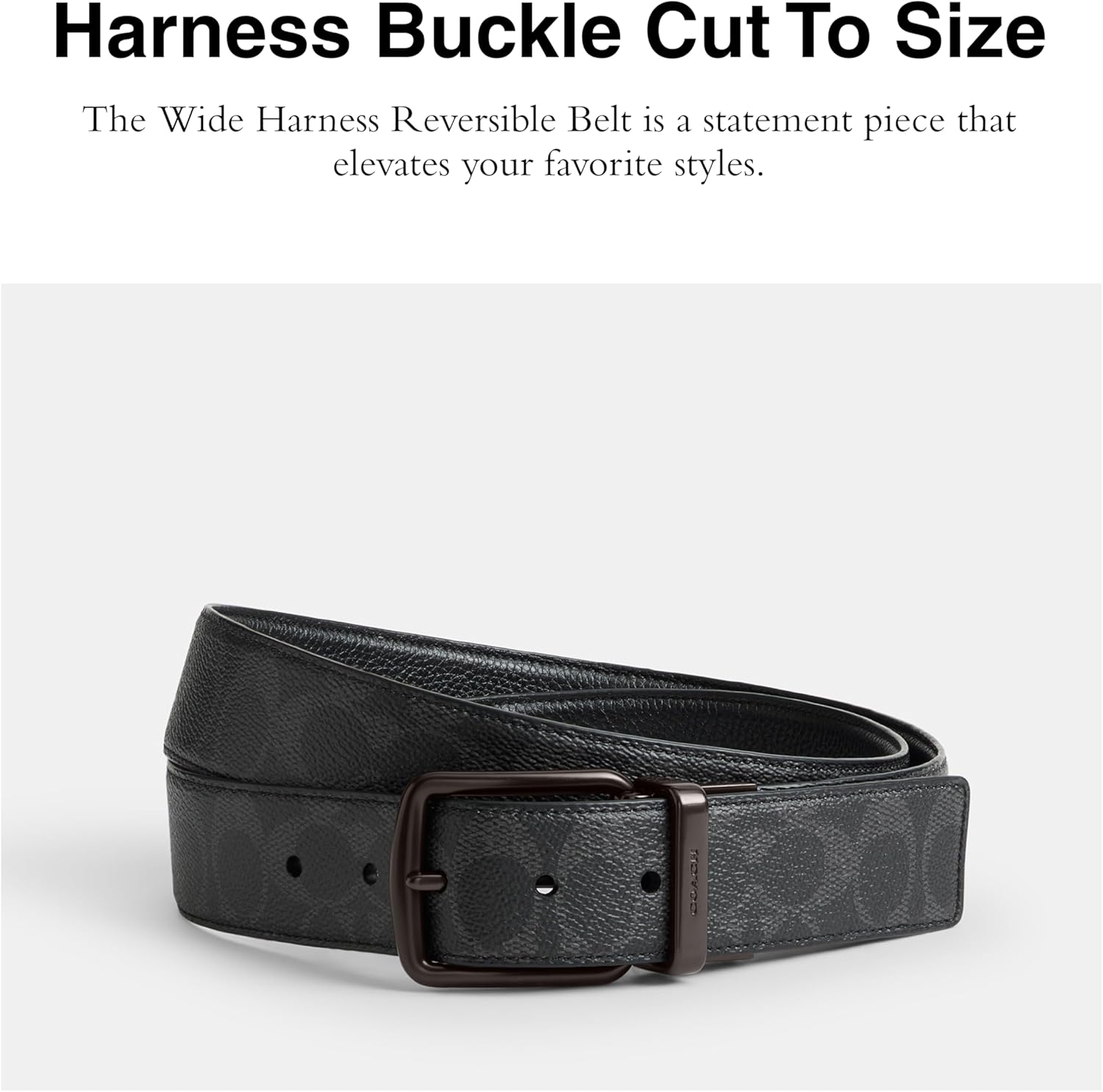 COACH Wide Harness CTS/Rev Signature Belt - Image 2