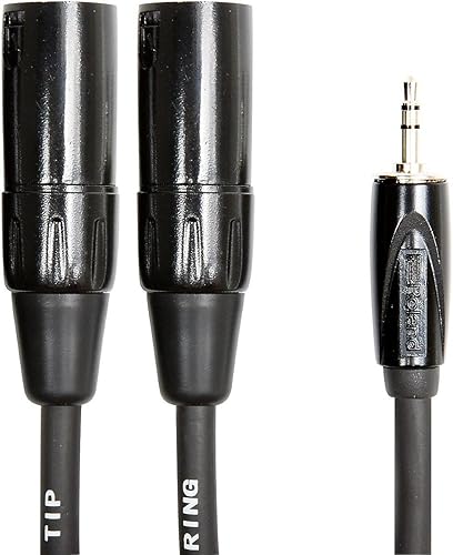 Miniatura 4 de Roland Black Series - Cable de interconexión (0.138in a doble XLR (macho), cable Y, 15 pies