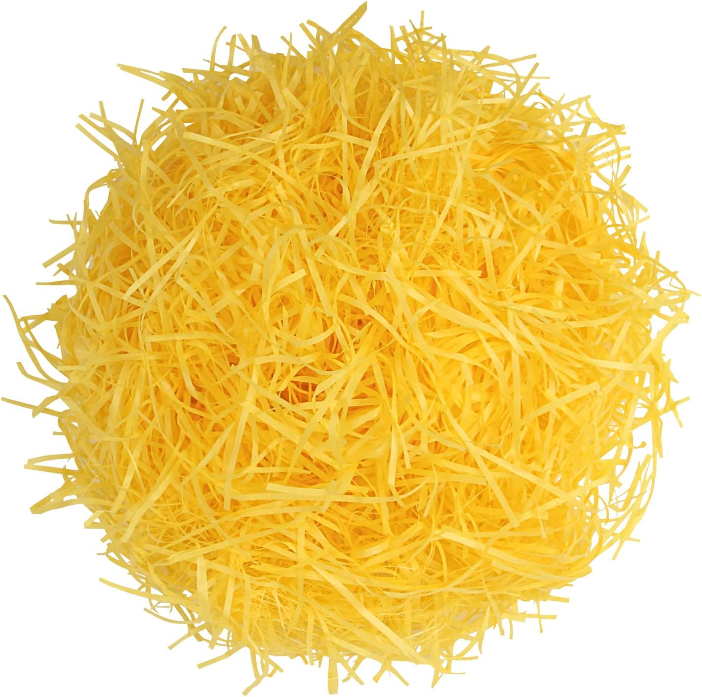 Lkqbbsz Bsket Pasquale Multicolore, Carta Increspata, 5 Colori, Erba Pasquale Riciclabile, Per Cesti Regalo Di Pasqua, Riempitivo, Decorazione Per Feste Di Pasqua (Giallo)-image