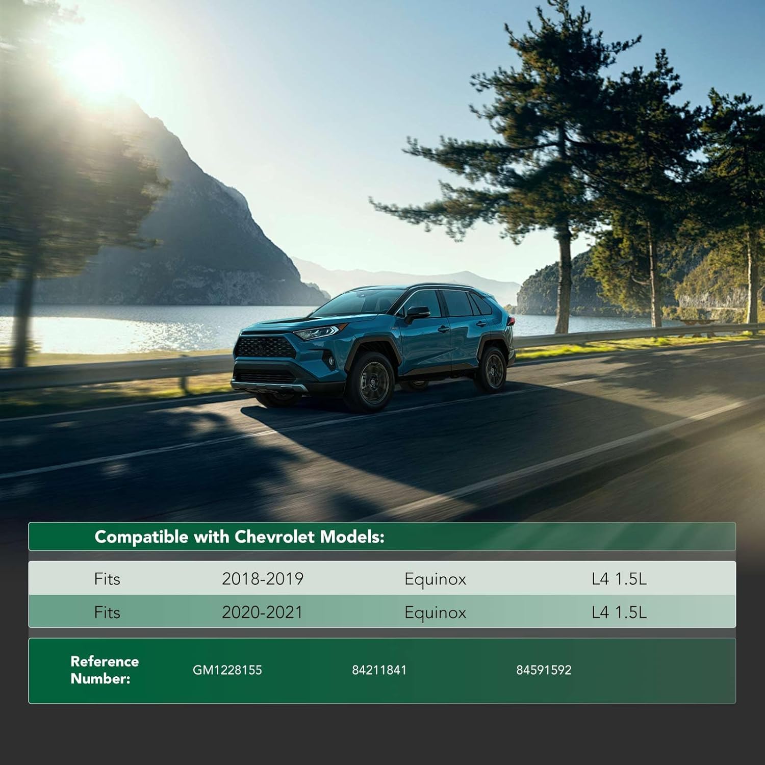 YHTAUTO Front Engine Splash Shield Compatible with Chevrolet Equinox 2018-2021 L4 1.5L, Splash Guard Engine Case Guards