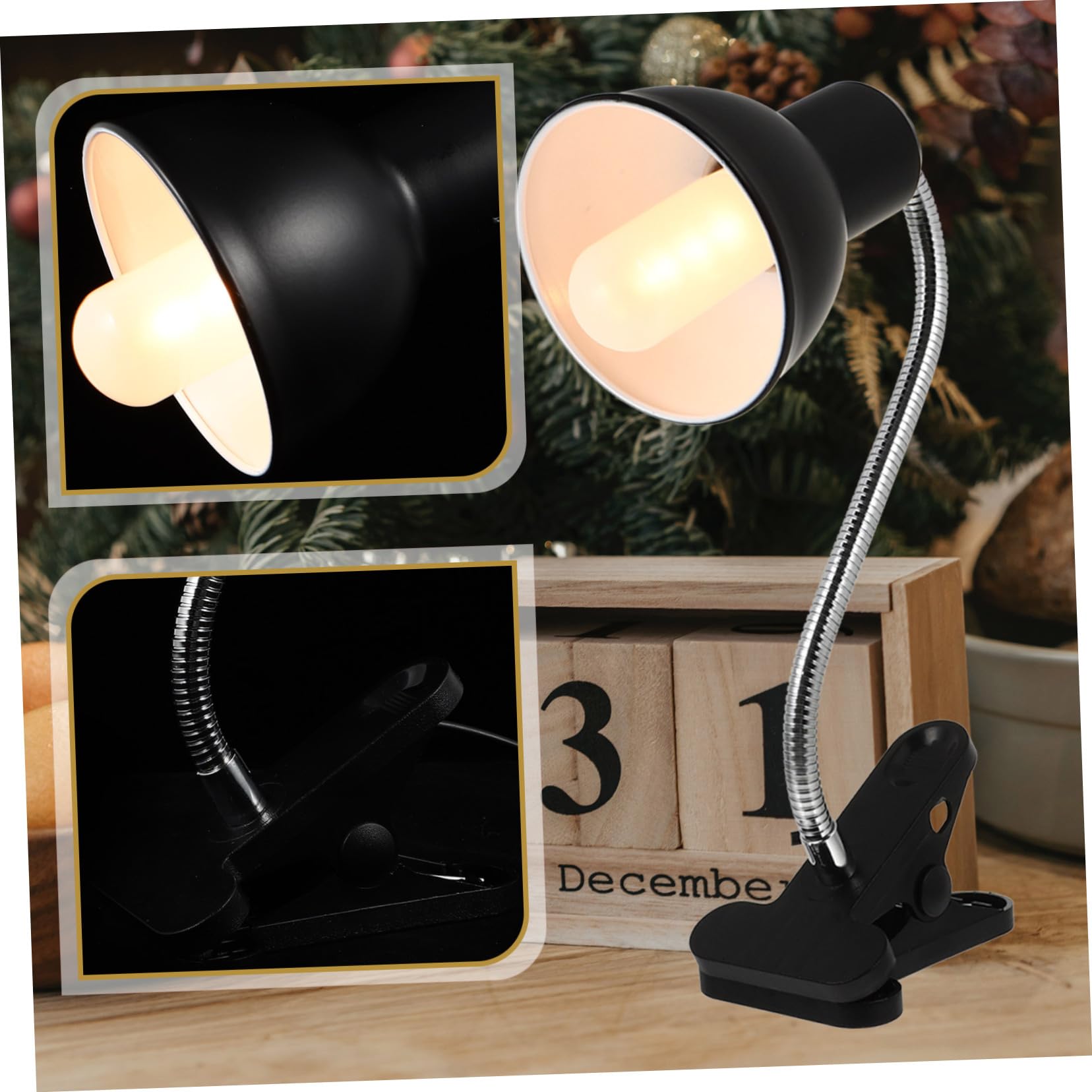 POPETPOP Lampada Solare Regolabile per Tartarughe Lampada per Reptili con Paralume Ampio e Clip di Fissaggio Basking Light per Asciugatura e Calore Funzione di Accensione Facile e Design