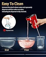 Vista 7 de Decantador de vino eléctrico 5 en 1 y dispensador inteligente de licor, esencial para fiesta de Pascua, aireador automático con dosificación de Rojo