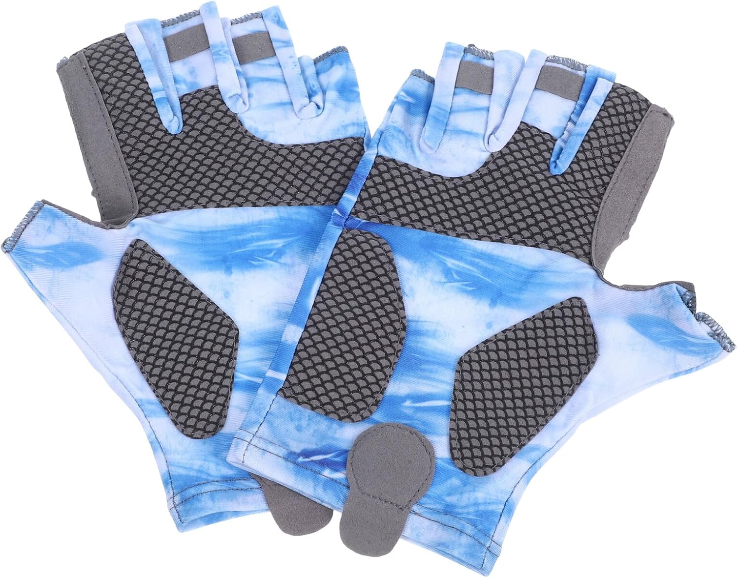 Fishing Gloves Sun Protection Upf50+ Lightweight Anti-Slip Sturdy Cooling Gloves for Men Outdoor Fishing Elastic Breathable Fabric, Size M