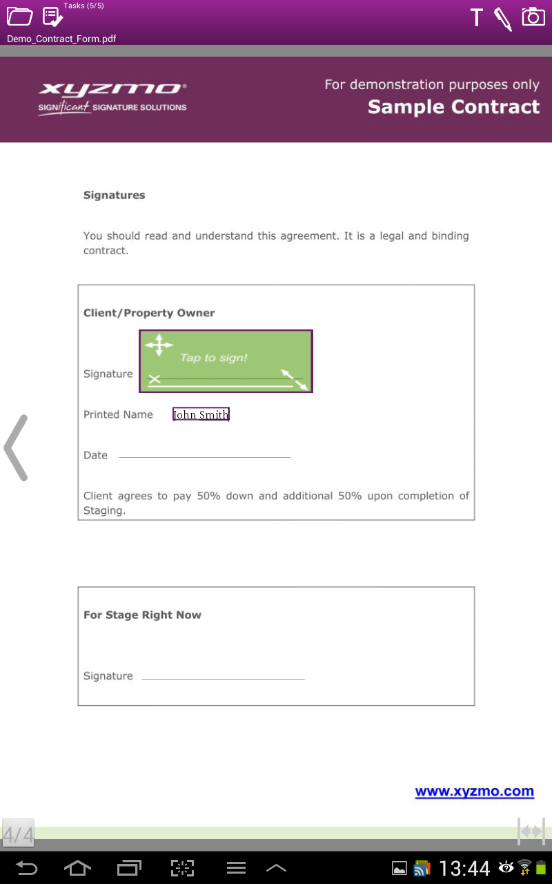 SIGNificant Signature Capture - Application sur Amazon Appstore