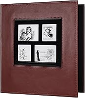 Vista 78 de RECUTMS - Álbum de bolsillo de 100 bolsillos 4x6, pequeños álbumes de fotos, páginas blancas, álbum de fotos vertical, álbum de boda, álbum de fotos