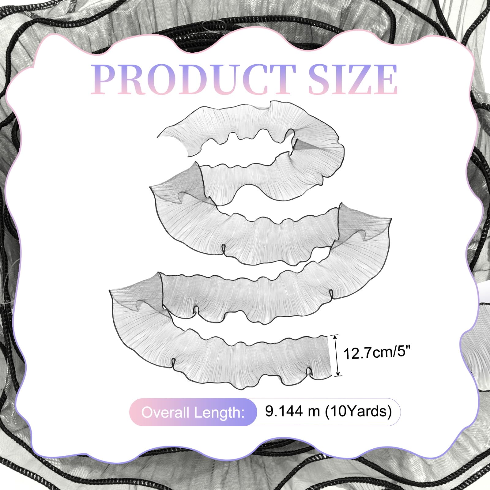 PATIKIL Ruffle Lace Trims - Image 2