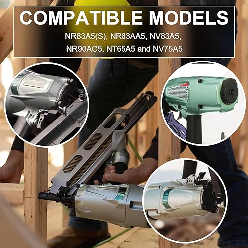 Miniatura 6 de 1* Nuevo gancho de aluminio de alto grado 889661M con perno para clavadoras de marco Hitachi metabo NR83A5 (S), NR83AA5, NV83A5, NR90AC5, NT65A5 y