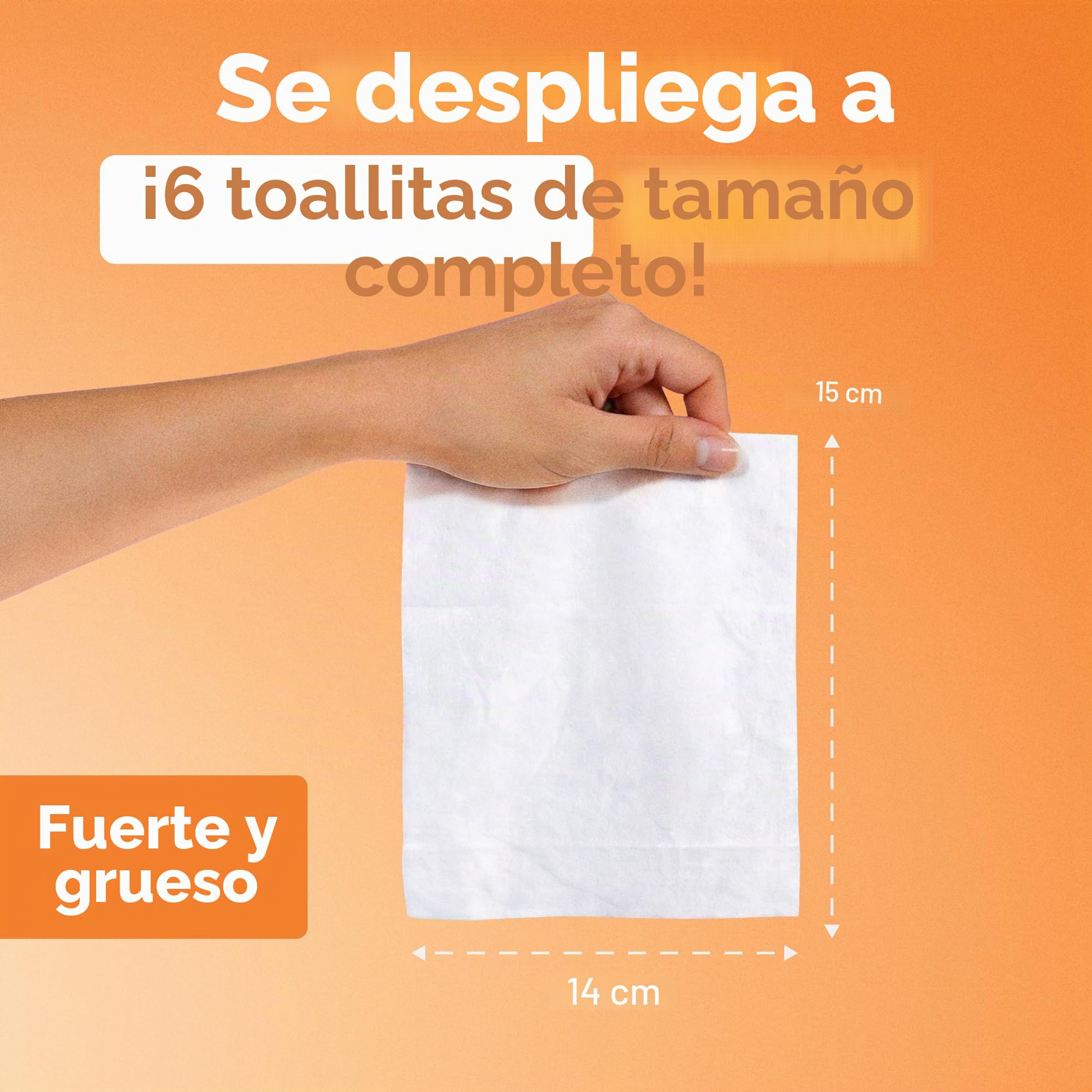 Impossibly Compact Toallitas de viaje – 99.5% de agua – seguras para pieles sensibles e hipoalergénicas, resellables, gruesas y duraderas – para adultos y niños – sin perfume, paquete de 10 unidades