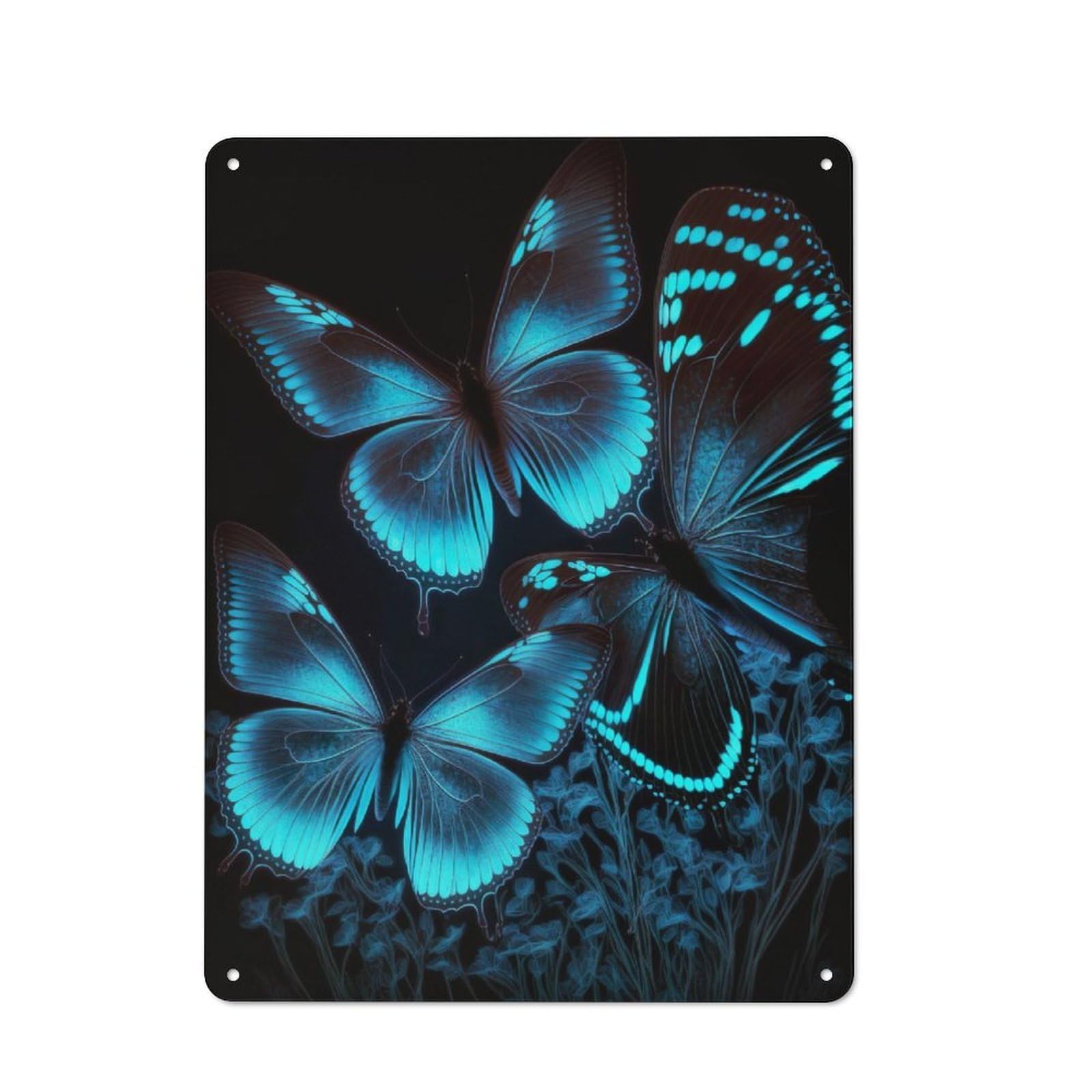 Junmoney Wings Of Wonder Decorative Metal Plaque 40X30cm, Modern Retro Urban Room Decor For Workspace, Cafe, Hallway Or Garage