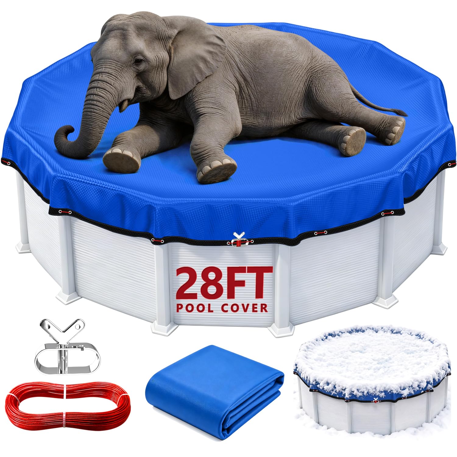Aibiley 28FT Round Winter Pool Cover