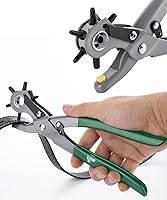 Vista 14 de Herramienta de Perforación de Cuero UNCO con Tamaños Múltiples de Agujeros, Perforador para Cinturones y Cuero