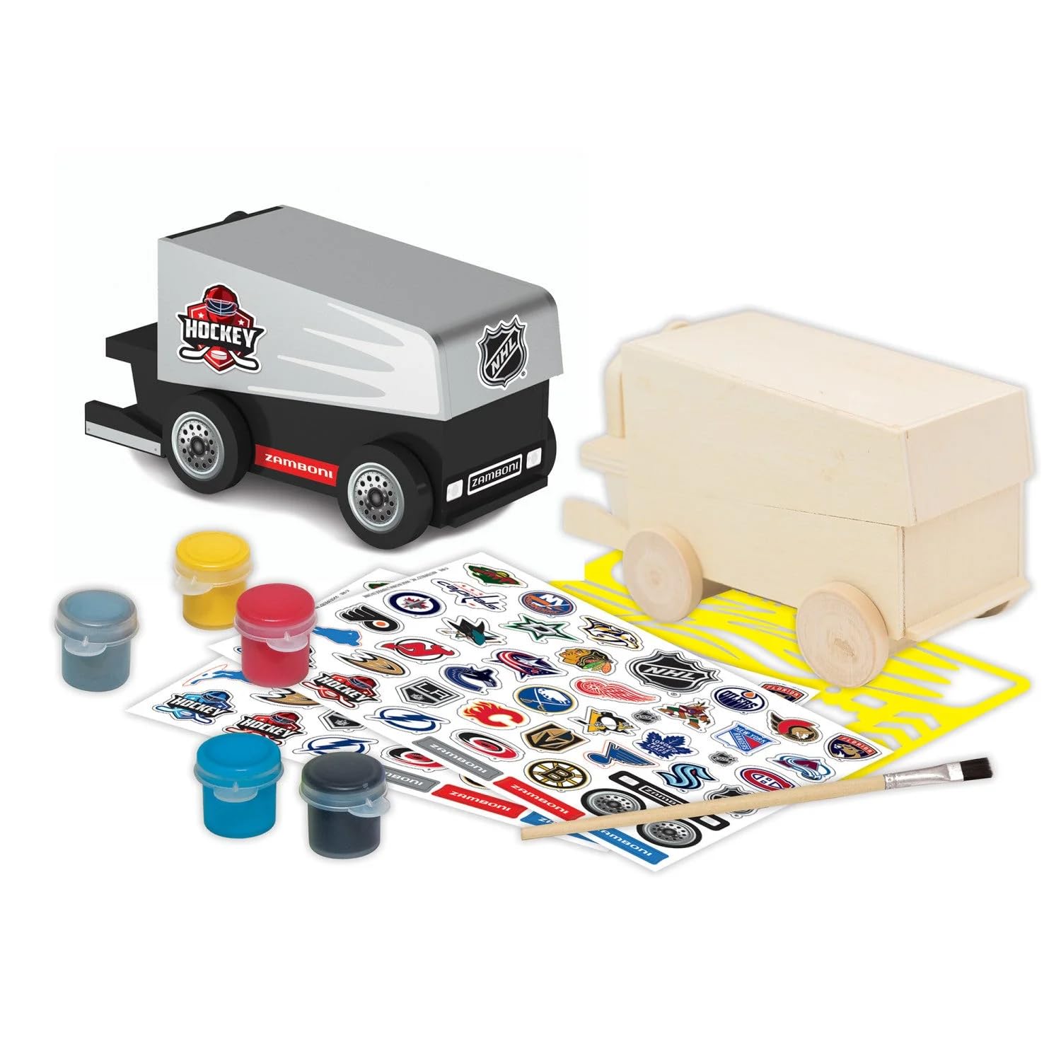 Works of Ahhh... MasterPieces Craft Kits - NHL Zamboni Wood Paint Kit